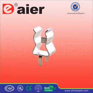 은도금 금속 PCB 퓨즈 홀더 5X20mm 퓨즈 클립